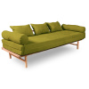Marior Le Mar daybed natural drevo Farba rámu: Natural, Farba matraca: Green Marior Le Mar daybed natural drevo Farba rámu: Natural, Farba matraca: Green