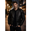 Max Original Leather Pánska kožená bunda-bomber PATTON-2 black (4XL 62-64) - Čierna - 4XL Max Original Leather Pánska kožená bunda-bomber PATTON-2 black (4XL 62-64) - Čierna - 4XL
