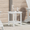 vidaXL Adirondack bočný stôl biely 38x38x45 cm HDPE vidaXL Adirondack bočný stôl biely 38x38x45 cm HDPE