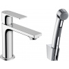 Hansgrohe Umyvadlová baterie Rebris E s bidetovou sprškou chrom 72216000 Hansgrohe Umyvadlová baterie Rebris E s bidetovou sprškou chrom 72216000