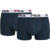 Fila MAN BOXERS 2 PACK tmavo modrá,biela,červená Pánske boxerky M Fila MAN BOXERS 2 PACK tmavo modrá,biela,červená Pánske boxerky M