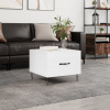 zahrada-XL Konferenčný stolík lesklý biely 50x50x40 cm kompozitné drevo 829384 zahrada-XL Konferenčný stolík lesklý biely 50x50x40 cm kompozitné drevo 829384