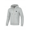 Pitbull West Coast pánska mikina na zips s kapucňou SMALL LOGO grey melange Veľkosť: XXL, Farba: šedá Pitbull West Coast pánska mikina na zips s kapucňou SMALL LOGO grey melange Veľkosť: XXL, Farba: šedá