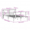 vidaXL Posteľ bez matraca biely 150x200 cm masívna borovica - Biela - 229519-235577 vidaXL Posteľ bez matraca biely 150x200 cm masívna borovica - Biela - 229519-235577