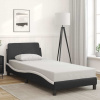 zahrada-XL Rám postele Dover čierno-biely 80x200 cm umelá koža 373083 zahrada-XL Rám postele Dover čierno-biely 80x200 cm umelá koža 373083