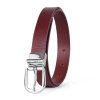 Dámsky kožený opasok NOBLEHIDE SILVER, šírka 2.5cm, Ručná výroba na Slovensku - bordová Dámsky kožený opasok NOBLEHIDE SILVER, šírka 2.5cm, Ručná výroba na Slovensku - bordová