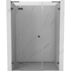 Mexen Lunar L sprchové dvere otváracie ľavé 135 cm, transparentné, gun metal - 834SL-135-050-95-00-L Mexen Lunar L sprchové dvere otváracie ľavé 135 cm, transparentné, gun metal - 834SL-135-050-95-00-L