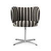 Ferm Living Jedálenská stolička Rico Swivel, Louisiana sand / black Ferm Living Jedálenská stolička Rico Swivel, Louisiana sand / black