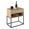 Tempo Kondela Nočný/príručný stolík, dub sonoma/čierna, ARTI TYP 2 Tempo Kondela Nočný/príručný stolík, dub sonoma/čierna, ARTI TYP 2