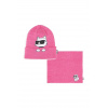 Detská čiapka a šatka Karl Lagerfeld Z30333. ružová 56/58 Detská čiapka a šatka Karl Lagerfeld Z30333. ružová 56/58