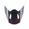 Šilt pre prilby SUPERTECH S-M8 RADIUM 2, ALPINESTARS (čierna/červená lesklá) Šilt pre prilby SUPERTECH S-M8 RADIUM 2, ALPINESTARS (čierna/červená lesklá)