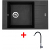 Sinks Vario 780 Metalblack + Elasta nehrdzavejúca oceľ/čierny Sinks Vario 780 Metalblack + Elasta nehrdzavejúca oceľ/čierny