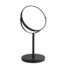 Gedy Gedy, ANNA kozmetické zrkadlo na postavenie, priemer 163mm, obojstranné, čierna mat, 211214 Gedy Gedy, ANNA kozmetické zrkadlo na postavenie, priemer 163mm, obojstranné, čierna mat, 211214