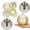 Springos Vianočné banky XL zlato-strieborné mix - 12cm, sada 4ks Springos Vianočné banky XL zlato-strieborné mix - 12cm, sada 4ks