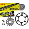 Sada reťaze, ozubených kolies a reťazový pohon DID KTM SX EXC 300 125 250 TE X-Ring Sada reťaze, ozubených kolies a reťazový pohon DID KTM SX EXC 300 125 250 TE X-Ring