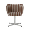 Ferm Living Jedálenská stolička Rico Swivel, Louisiana sand / chocolate Ferm Living Jedálenská stolička Rico Swivel, Louisiana sand / chocolate