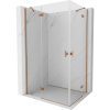 Mexen Mist-H Duo, 2-krídlový výklopný sprchový kút 85 x 70 cm, číre sklo, medený matný profil, 8A5-085L-070P-65-00 Mexen Mist-H Duo, 2-krídlový výklopný sprchový kút 85 x 70 cm, číre sklo, medený matný profil, 8A5-085L-070P-65-00