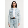 Calvin Klein Jeans krátka bunda dámska rifľová LV047F680G modrá XS Calvin Klein Jeans krátka bunda dámska rifľová LV047F680G modrá XS