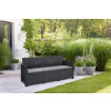 Záhradný nábytok Keter Elodie trojsedadlová pohovka grafitová Záhradný nábytok Keter Elodie trojsedadlová pohovka grafitová
