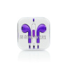 Stereo slúchadlá pre iPhone 3G/3GS/4/4S/5/5S BOX – fialová