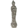 Cementová záhradná dekorácia stojacej sochy buddhu na podstavci 60 cm 41491 Cementová záhradná dekorácia stojacej sochy buddhu na podstavci 60 cm 41491