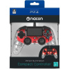 Nacon Wired Compact Controller - ovladač pro PlayStation 4 - průhledný červený Nacon Wired Compact Controller - ovladač pro PlayStation 4 - průhledný červený