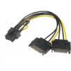 AKASA - SATA power na 6+2-pin PCIe adaptér AK-CBPW19-15 AKASA - SATA power na 6+2-pin PCIe adaptér AK-CBPW19-15