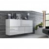 Cama Meble Závesná komoda GOYA, biely mat/biely vysoký lesk/dub sonoma mat Cama Meble Závesná komoda GOYA, biely mat/biely vysoký lesk/dub sonoma mat