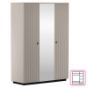 Skriňa so zrkadlom, sivohnedá Taupe/dub silverjack, DOMCA 3D Skriňa so zrkadlom, sivohnedá Taupe/dub silverjack, DOMCA 3D