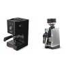Gaggia Classic UP, black + Eureka Mignon Zero 65 All Purpose, CR chrome Gaggia Classic UP, black + Eureka Mignon Zero 65 All Purpose, CR chrome