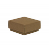 Darčeková krabička s vekom 100x100x50/40 mm, hnedá - kraft Darčeková krabička s vekom 100x100x50/40 mm, hnedá - kraft