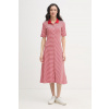 Tommy Hilfiger šaty bavlnené WW0WW48776 červená M Tommy Hilfiger šaty bavlnené WW0WW48776 červená M