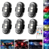 Bezdrôtová LED Stroboskopická Lampa 8 farieb USB s Diaľkovým Ovládaním 6ks Bezdrôtová LED Stroboskopická Lampa 8 farieb USB s Diaľkovým Ovládaním 6ks