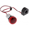 Voltmeter/Ampérmeter AD101-22VAM panelový MP 60-500VAC +0-100Aac, červená LED (R058) Voltmeter/Ampérmeter AD101-22VAM panelový MP 60-500VAC +0-100Aac, červená LED (R058)