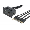 USB / HDMI / JACK zásuvka s kabelem USB / HDMI / JACK zásuvka s kabelem