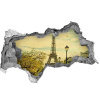 Fototapeta diera na stenu 3D Eiffelova veža v paríži 95x73 cm Fototapeta diera na stenu 3D Eiffelova veža v paríži 95x73 cm