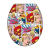 WC sedadlo s jednoduchým zatváraním Wenko Pop Art, 45,5 × 38 cm WC sedadlo s jednoduchým zatváraním Wenko Pop Art, 45,5 × 38 cm