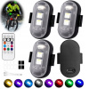 Bezdrôtová LED Stroboskopická Lampa, Silná, 8 farieb, USB 4 kusy Bezdrôtová LED Stroboskopická Lampa, Silná, 8 farieb, USB 4 kusy