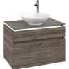 VILLEROY & BOCH Legato závesná skrinka pod umývadlo na dosku (umývadlo v strede), 2 zásuvky, s LED osvetlením, 800 x 500 x 550 mm, Stone Oak, B570L0RK VILLEROY & BOCH Legato závesná skrinka pod umývadlo na dosku (umývadlo v strede), 2 zásuvky, s LED osvetlením, 800 x 500 x 550 mm, Stone Oak, B570L0RK