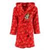 SunCity Dievčenský vianočný coral fleece župan s kapucňou Minnie Mouse Červená SunCity Dievčenský vianočný coral fleece župan s kapucňou Minnie Mouse Červená