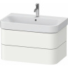 DURAVIT Happy D.2 Plus závesná skrinka pod umývadlo, 2 zásuvky, 775 x 490 x 415 mm, biela matná lakovaná, HP4387036360000 DURAVIT Happy D.2 Plus závesná skrinka pod umývadlo, 2 zásuvky, 775 x 490 x 415 mm, biela matná lakovaná, HP4387036360000