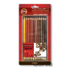 Koh-i-noor pastelky POLYCOLOR 12 ks hnědá řada - KOH-I-NOOR HARDTMUTH Koh-i-noor pastelky POLYCOLOR 12 ks hnědá řada - KOH-I-NOOR HARDTMUTH