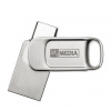 MyMedia MyDual USB 2.0, USB 2.0, 32GB, strieborný, 69266, USB A / USB C, s krytkou MyMedia MyDual USB 2.0, USB 2.0, 32GB, strieborný, 69266, USB A / USB C, s krytkou