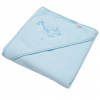 Detská froté osuška s výšivkou a kapuckou New Baby 80x80 modrá žirafka Detská froté osuška s výšivkou a kapuckou New Baby 80x80 modrá žirafka