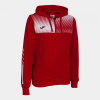 ECO SUPERNOVA ZIP-UP HOODIE dámska mikina s kapucňou červená biela XL ECO SUPERNOVA ZIP-UP HOODIE dámska mikina s kapucňou červená biela XL