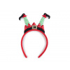 Čelenka do vlasov vianočná / párty červená 1ks Čelenka do vlasov vianočná / párty červená 1ks