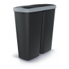 Odpadkový kôš Prosperplast COMPACTA Q DUO, 50 l čierny so svetlo šedým vekom NDAB50-429U/S411 Odpadkový kôš Prosperplast COMPACTA Q DUO, 50 l čierny so svetlo šedým vekom NDAB50-429U/S411