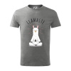 Yoga Llamaste - Tričko detské bavlnené - 122 cm/6 rokov ( Tmavosivý melír ) Yoga Llamaste - Tričko detské bavlnené - 122 cm/6 rokov ( Tmavosivý melír )