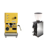Profitec GO, yellow + Stone Espresso Pebble, chrome Profitec GO, yellow + Stone Espresso Pebble, chrome
