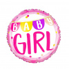 Party Fóliový balón Baby Girl ružový 45 cm Party Fóliový balón Baby Girl ružový 45 cm